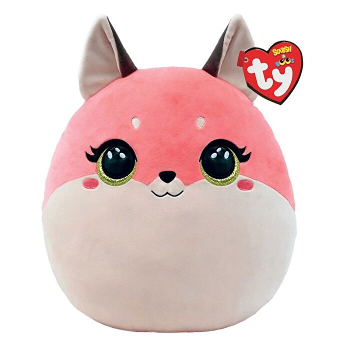 TY Roxie Pembe Fox Squishy 25 Cm