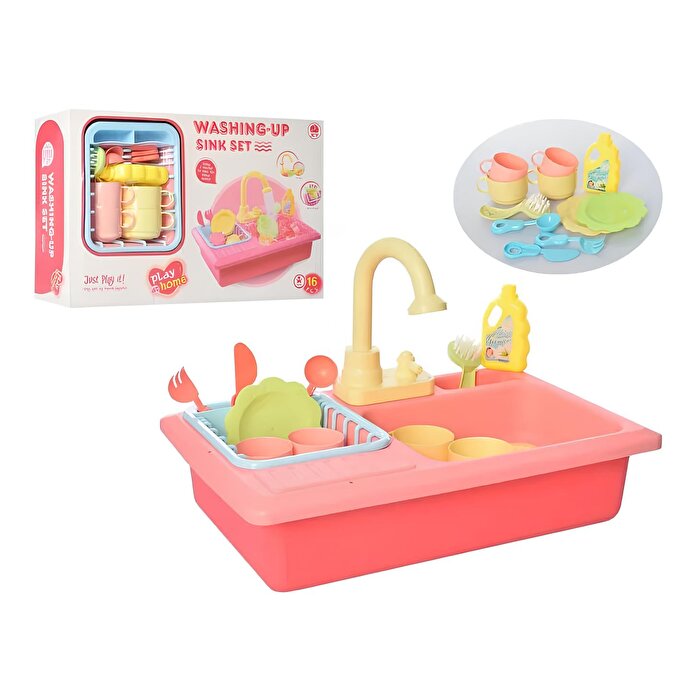 Pilli Mutfak Lavabo Oyun Seti 16 Parça