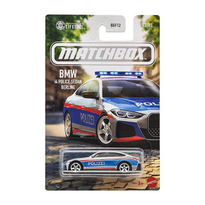 Matchbox Temalı Arabalar BMW i4 Police Sedan Berline JJR56