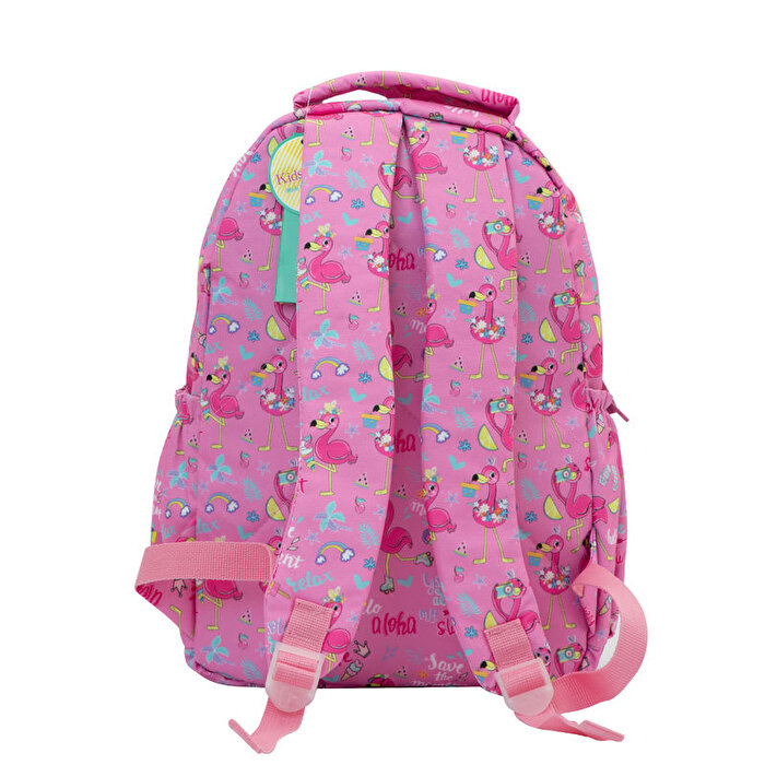 Kaukko Kids Love Aynalı & Taşlı Flamingo Sırt Çantası
