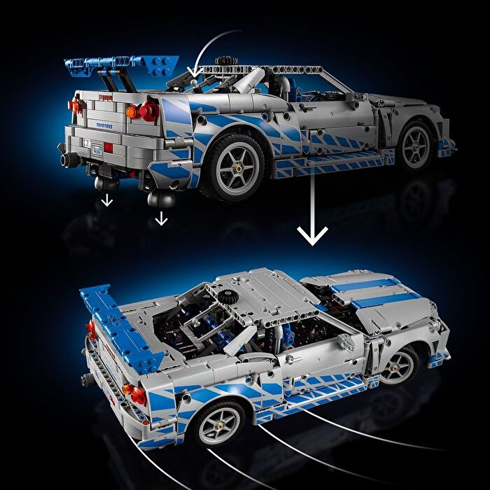LEGO Technic Daha Hızlı Daha Öfkeli Nissan Skyline GT-R (R34) Araba 42210