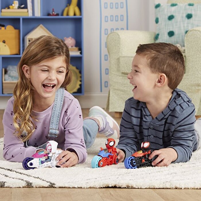 Spider And His Amazing Friends Motosiklet Ve Figür Spidey F7459