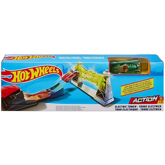 Hot Wheels Akrobasi Atlayışı Yarış Seti Elektrik Kulesi FTH80