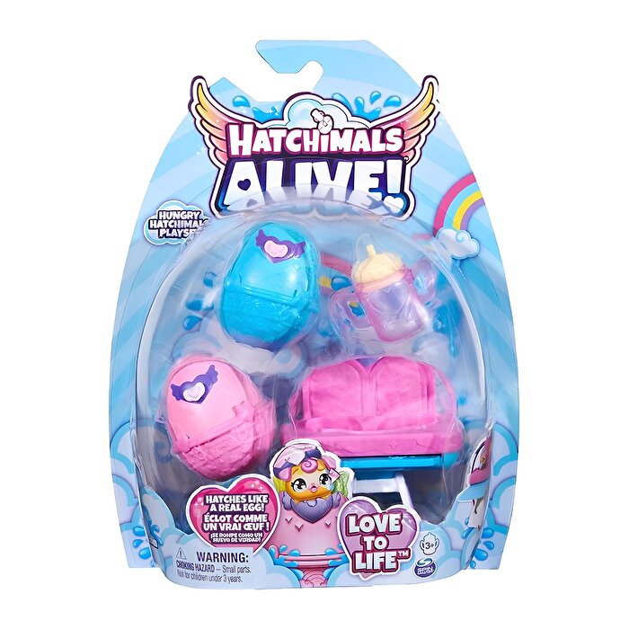 Hatchimals Alive Mama Sandalyesi Pembe Sarı Biberon