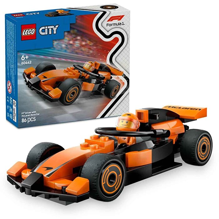 LEGO City McLaren Yarış Arabalı F1 Sürücüsü 60442