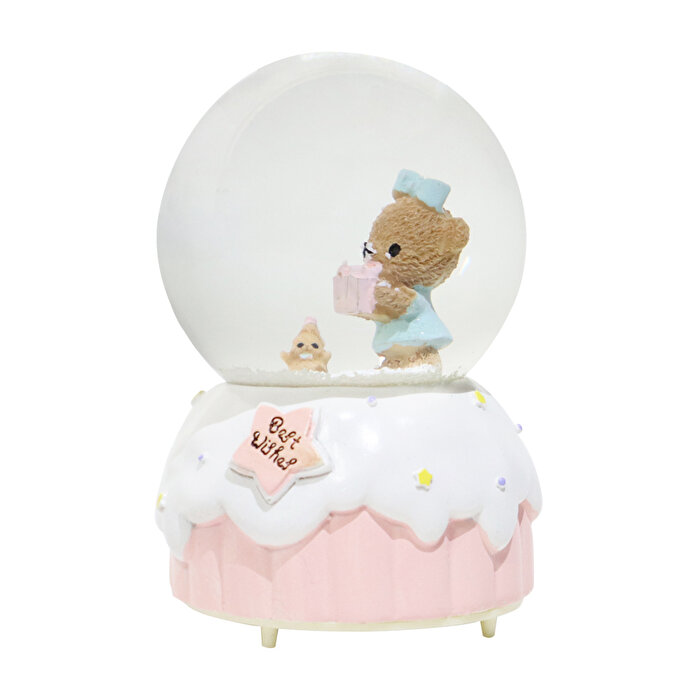 Doğum Günü Temalı Işıklı Müzikli Kar Küresi