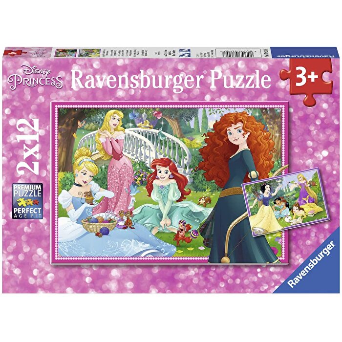 Ravensburger 2x12 Parça Puzzle Disney Prenseslerin Dünyası
