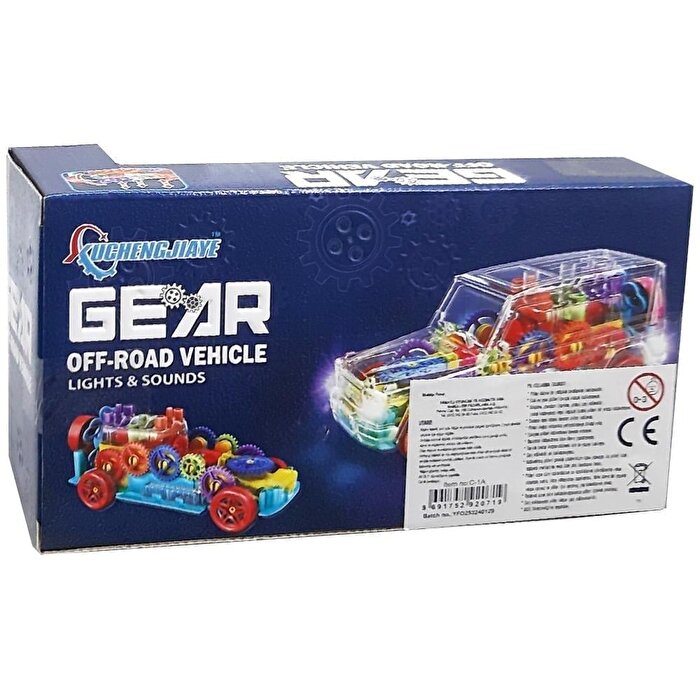 Off Road Işıklı Sesli Araba C-1A Kırmızı