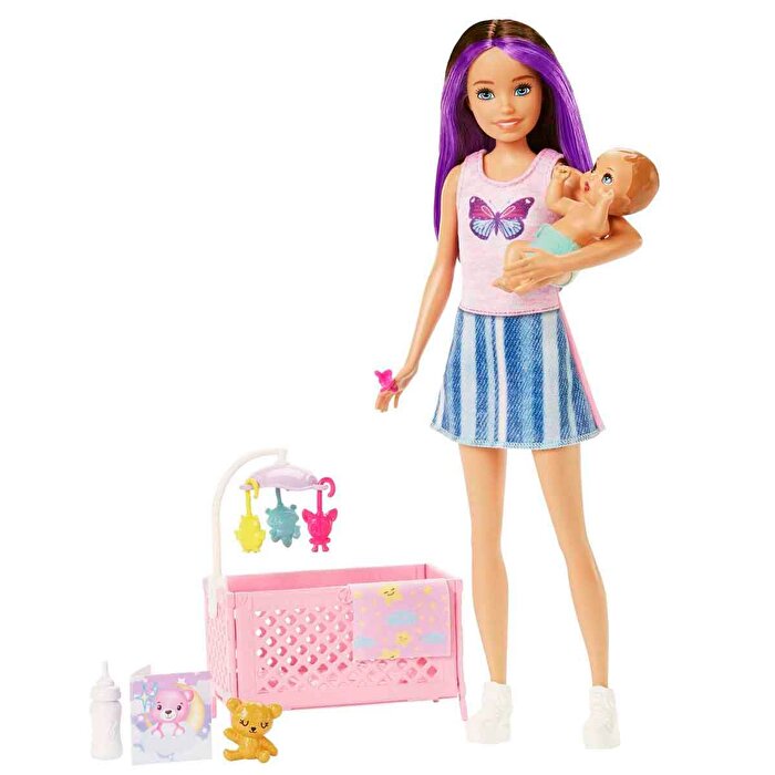 Barbie Skipper Bebek Bakıcılığı Beşikli Oyun Seti HJY33