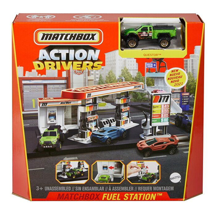 Matchbox Aksiyon Sürücüleri Oyun Seti Benzin İstasyonu GVY84