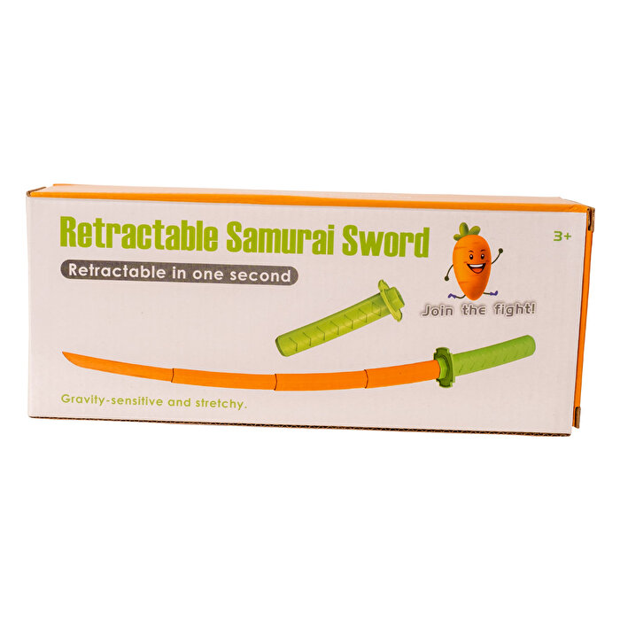 3D Geri Çekilebilir Samuray Kılıcı Turuncu