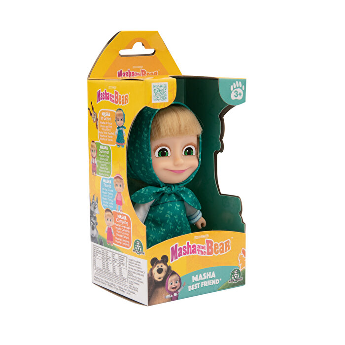 Masha & Koca Ayı S3 Masha 12 Cm Yeşil Elbiseli