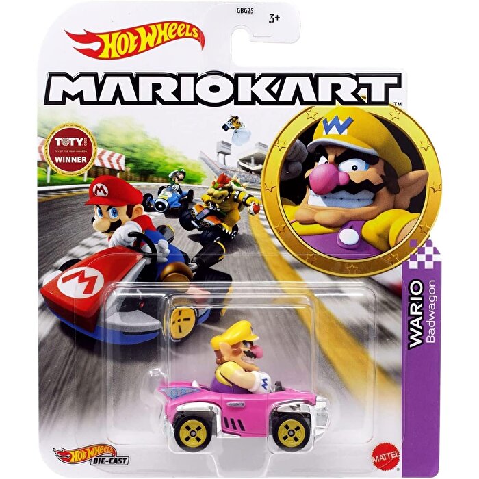 Hot Wheels Mario Kart Karakter Araçlar Wario GRN22