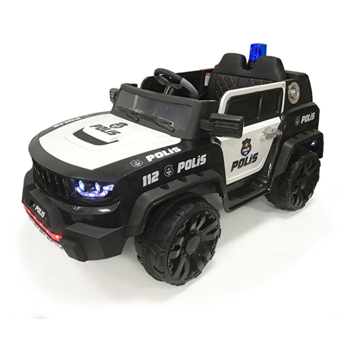İzni̇k Poli̇s 12 Volt Akülü Araba