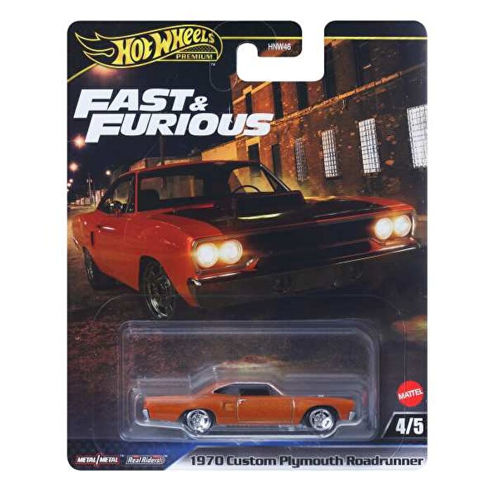 Hot Wheels Hızlı ve Öfkeli Premium Arabalar 1970 Custom Plymouth Roadrunner JBL87