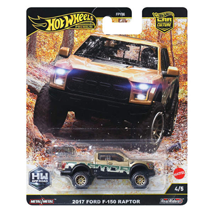 Hot Wheels Car Culture Premium Arabalar 2017 Ford F-150 Raptor JBK70