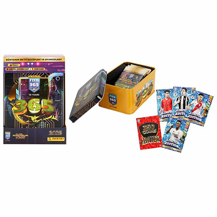 Panini FIFA 365 Adrenalyn XL 2025 Tin Box Futbolcu Kartları