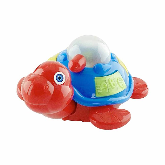 Sesli ve Işıklı Çarp Dön Sevimli Tospik Eğitici Kaplumbağa Kırmızı