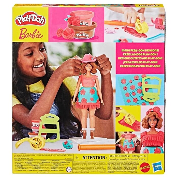 Play Doh Barbie Çiçekli ve Püsküllü Seti G1360