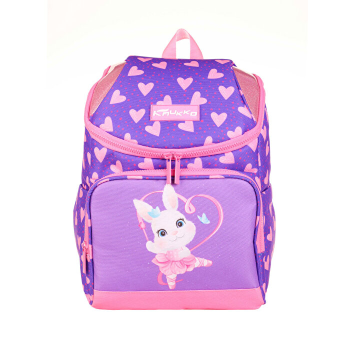 Kaukko Kids Sırt Çantası Cube Rabbit Mor Pembe