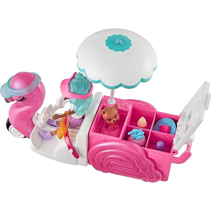 Polly Pocket Flamingo Atıştırmalık Arabası HWP24