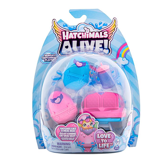Hatchimals Alive Mama Sandalyesi Pembe Şeffaf Biberon