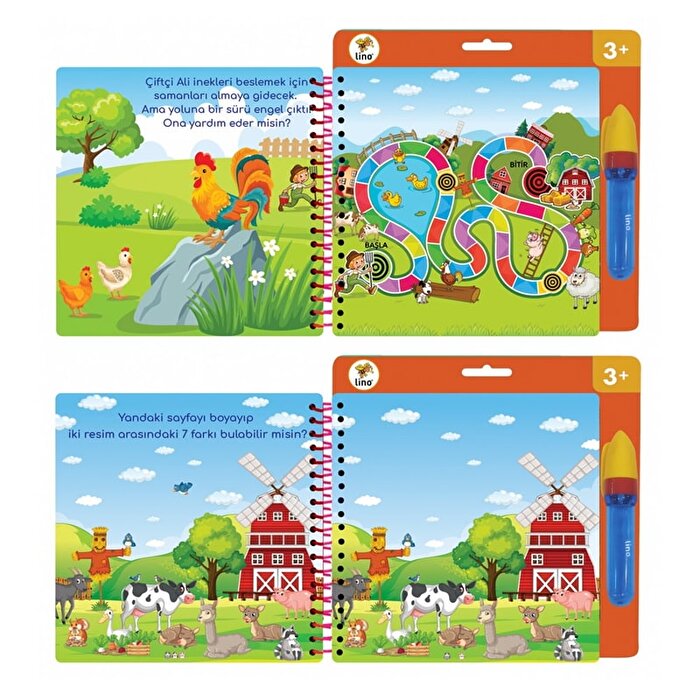 Aqua Magic Sihirli Boyama Kitabı Çiftlik Hayvanları