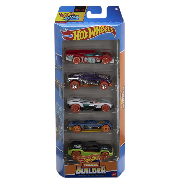Hot Wheels Beşli Araba Seti Hotwheels Track Builder HTV52