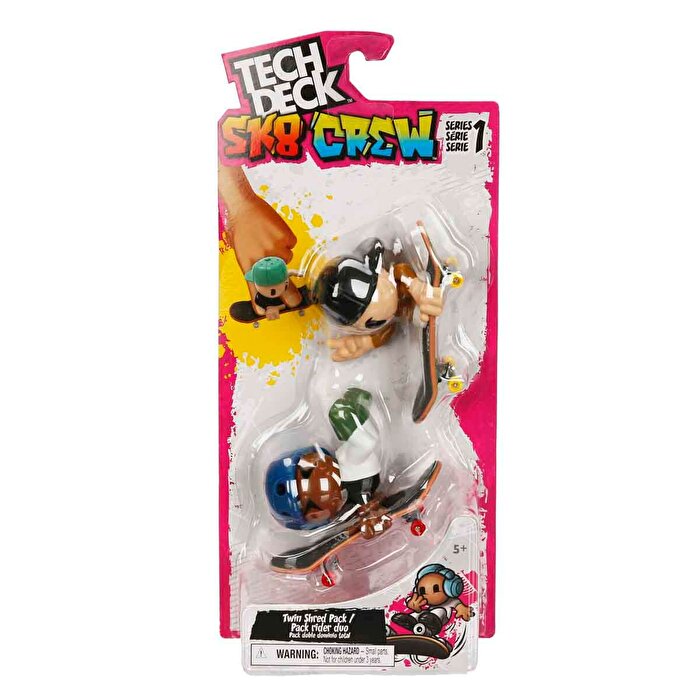 Tech Deck SK8 Crew Figürlü Parmak Kaykayı 2’li Set 2