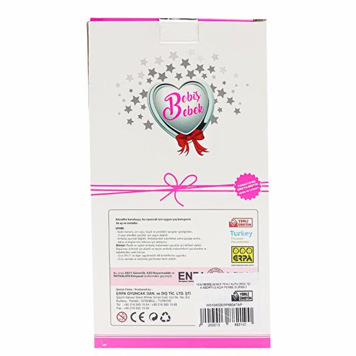 Bebiş Bebek Açık Pembe Elbiseli