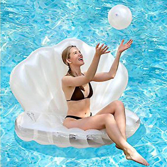 Dev Beyaz İncili Havuz Yatak