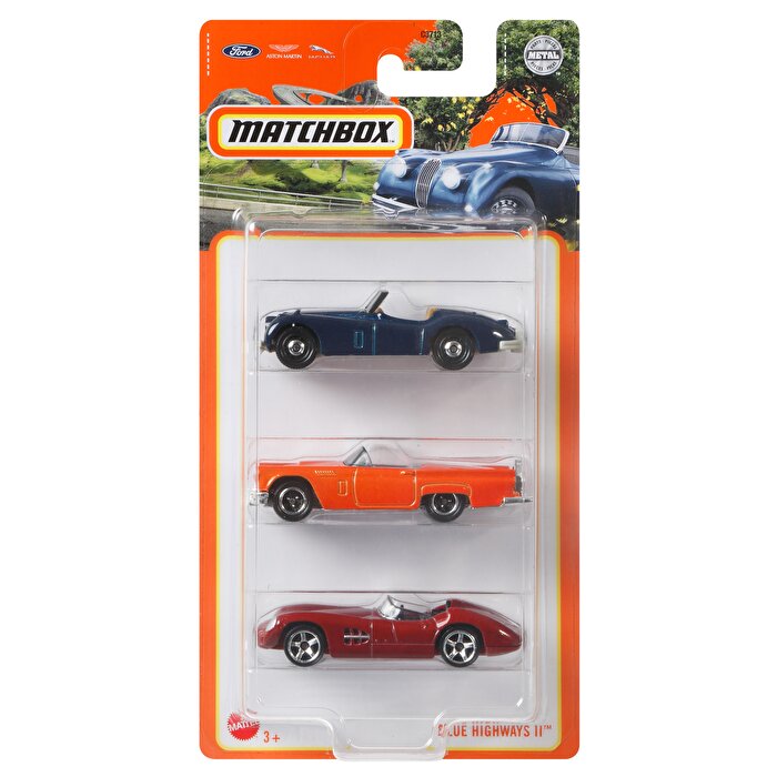 Matchbox Üçlü Araba Seti Blue Highways II GWF79