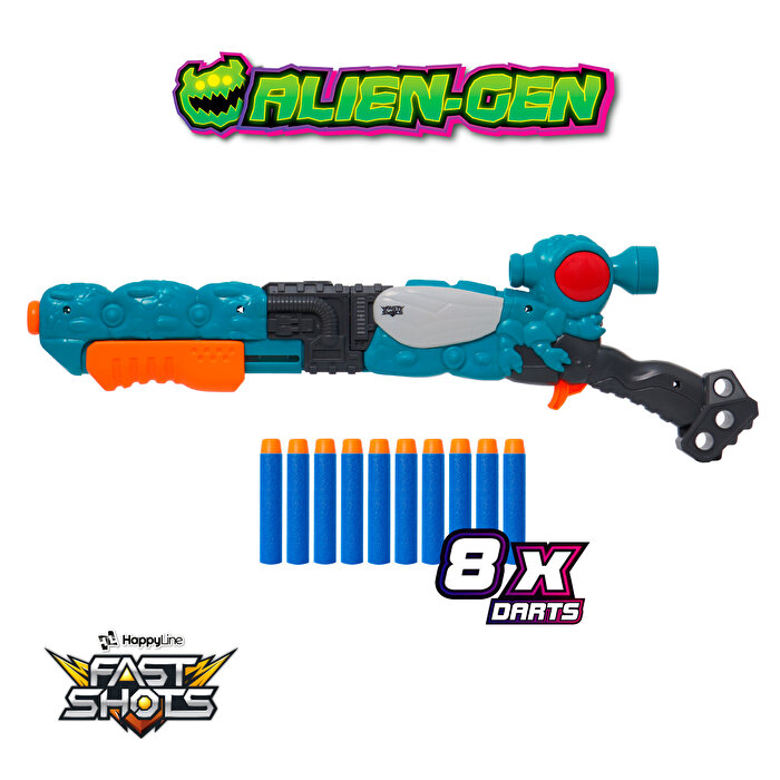 Allien- Gen Sonic Flytrap 10 Atış Dart FIrlatıcı Set