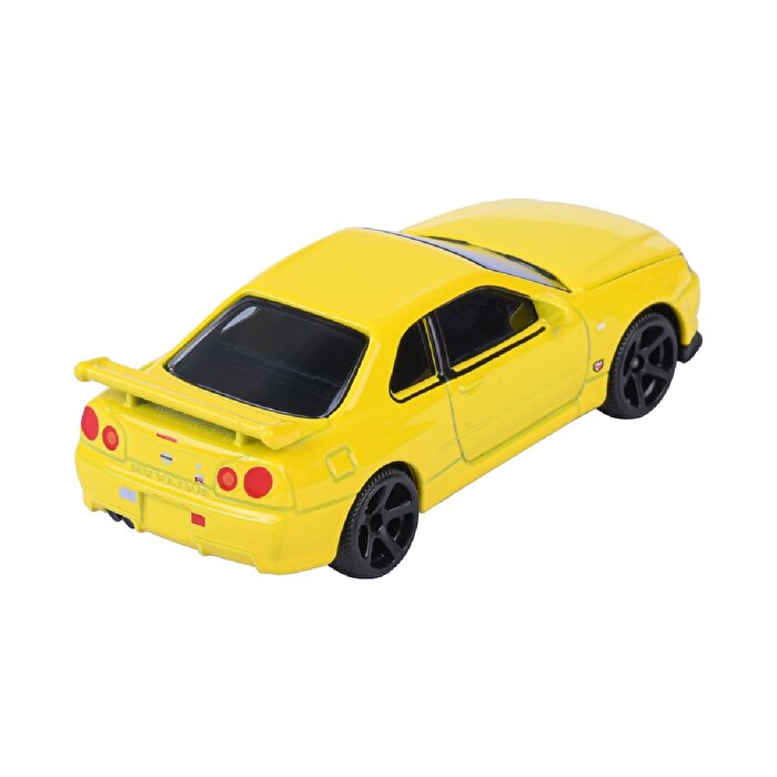 Majorette Japan Serisi Premi̇um Arabalar NIissan Skyline GT-R (R34) Sarı