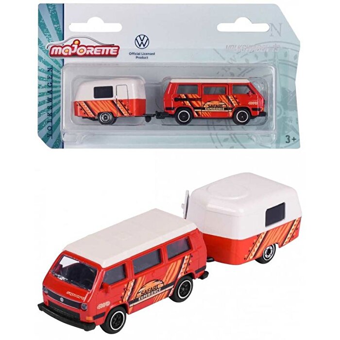 Majorette 1:64 The Originals Volkswagen T1 Beetle Karavan Kırmızı