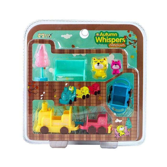 Sevimli Kedi Treni Pembe Ağaçlı HY-078A