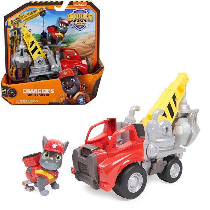 Paw Patrol Rubble & Crew Charger's Vinç İş Makinesi