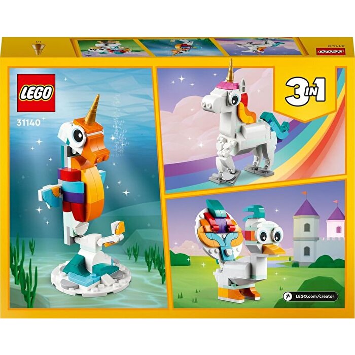 LEGO Creatör 3’ü 1 arada Sihirli Tek Boynuzlu At 31140