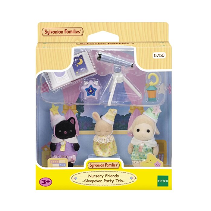 Sylvanian Families Anaokulu Arkadaşları Pijama Partisi Üçlüsü