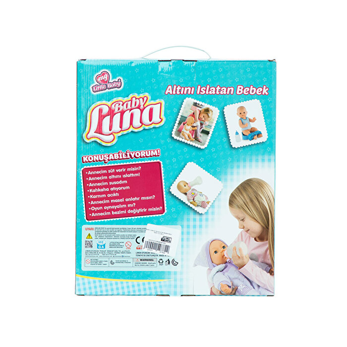 Baby Luna Altını Islatan Bebek Mavi Sarı Tulumlu