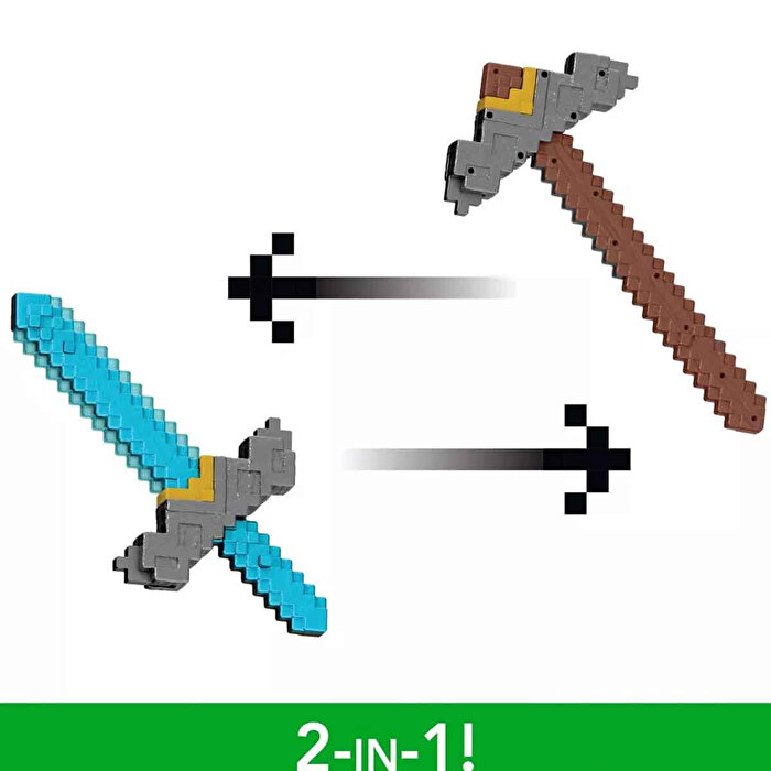 Minecraft 2'si 1 Arada Dönüşebilen Kılıç JFR72