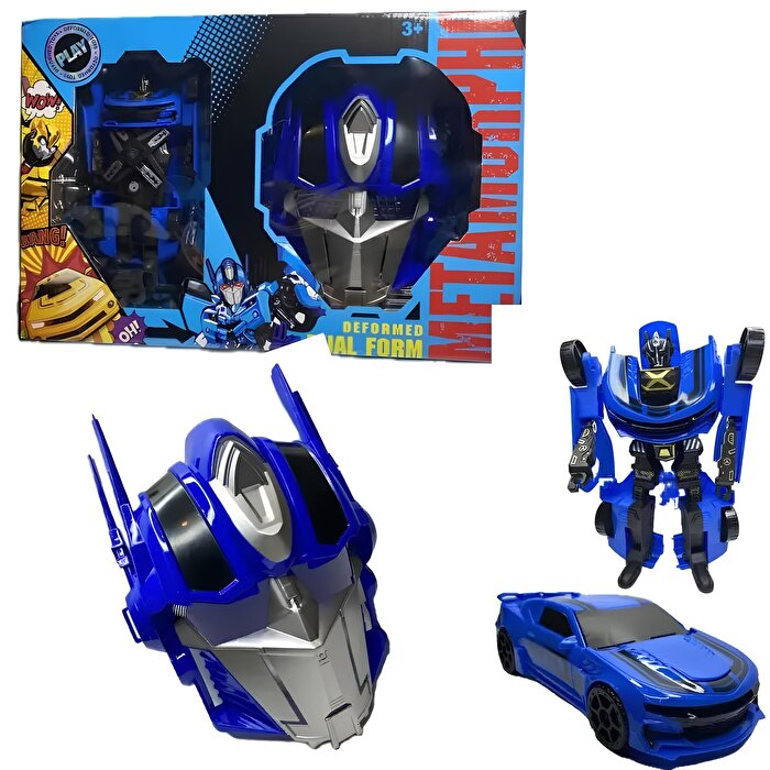 Maske ve Dönüştürülebilir Robot Mavi