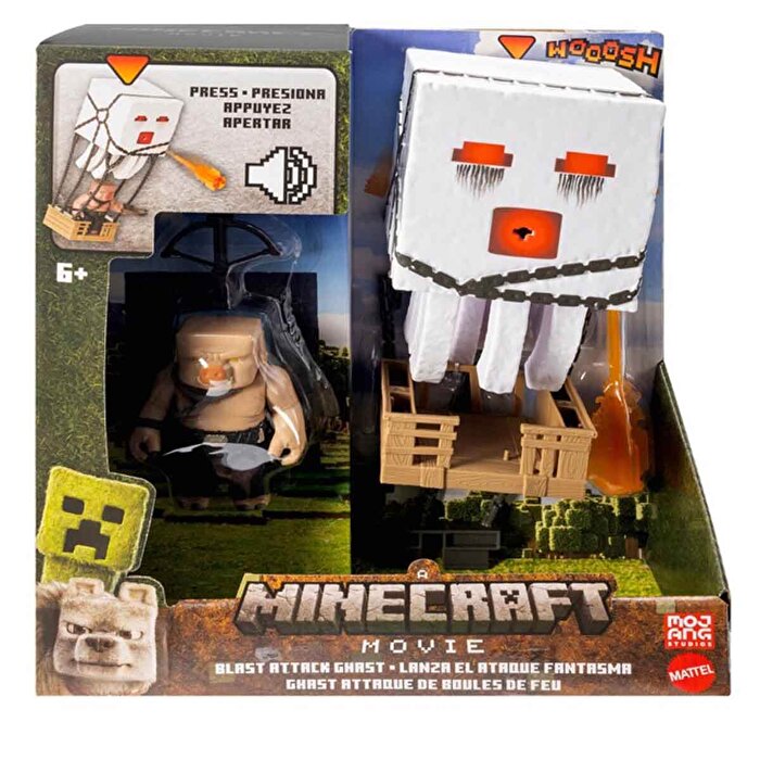 Sesli Minecraft Filmi Blast Attack Ghast Aksiyon Figürü Oyun Seti JFB69