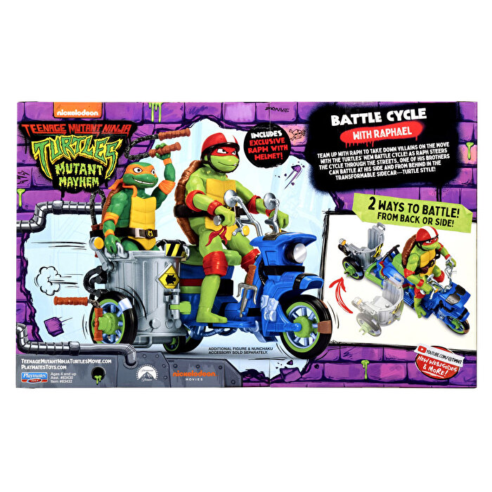 TMNT Araçlar ve Figürler Battle Cycle With Raphael 83430