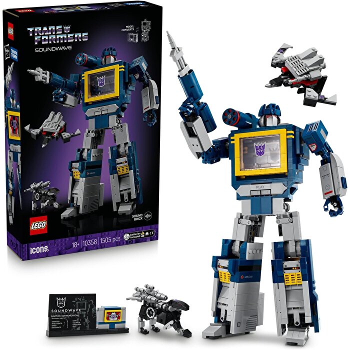 LEGO Icons Transformers: Soundwave 10358