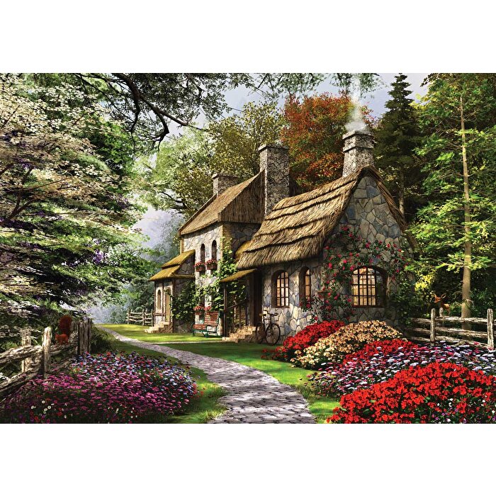 Ks Puzzle 1000 Parça Carnation Cottage
