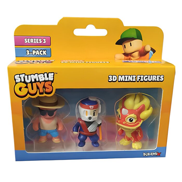 Stumble Guys 3'lü Mini Figür Seti 3 S3 40023