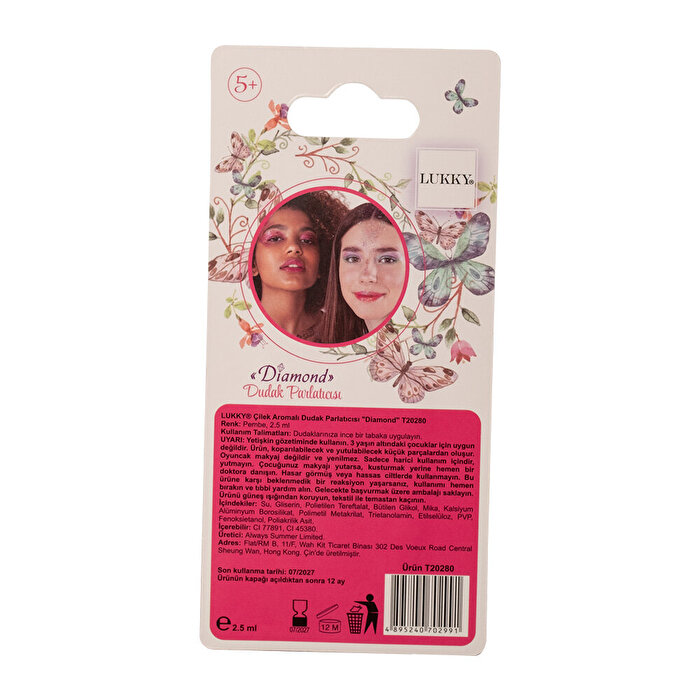 Lukky Çilek Aromalı Dudak Parlatıcısı