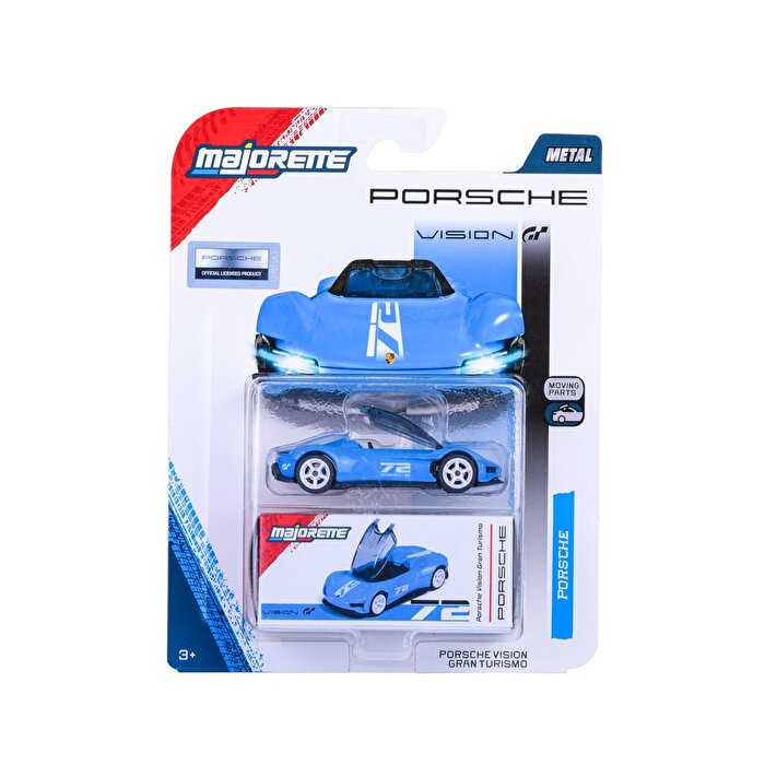 Majorette Porsche Deluxe Metal Model Araba Porsche Vision Gran Turismo Mavi