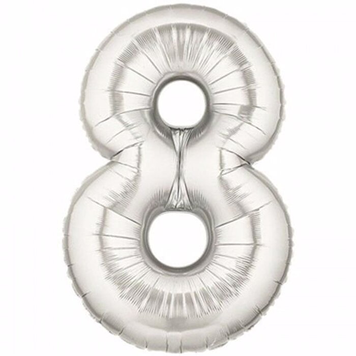 8 Numara Silver Folyo Balon